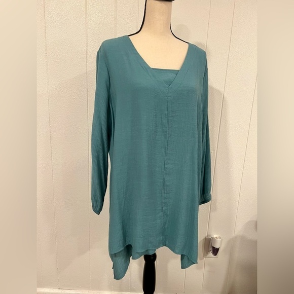 ST John’s Bay teal green tunic top - Picture 1 of 9